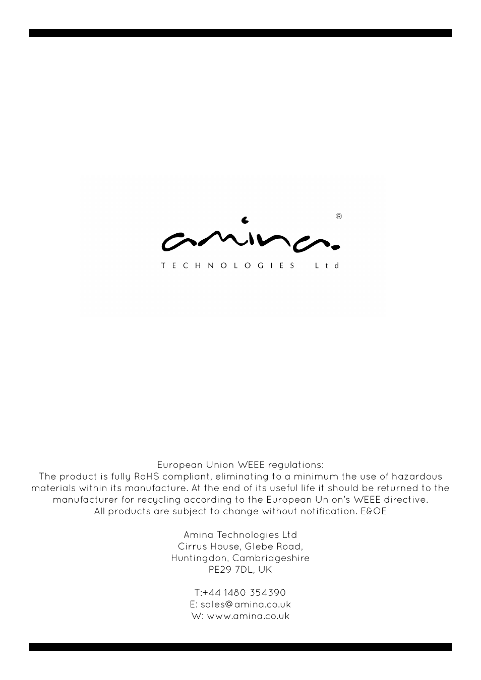 Amina APU-RS8E User Manual | Page 7 / 7