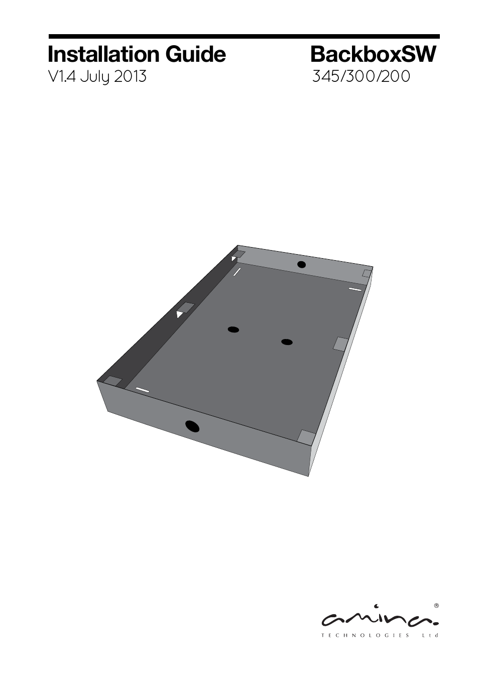 Amina BackboxSW345 V1.4 User Manual | 12 pages