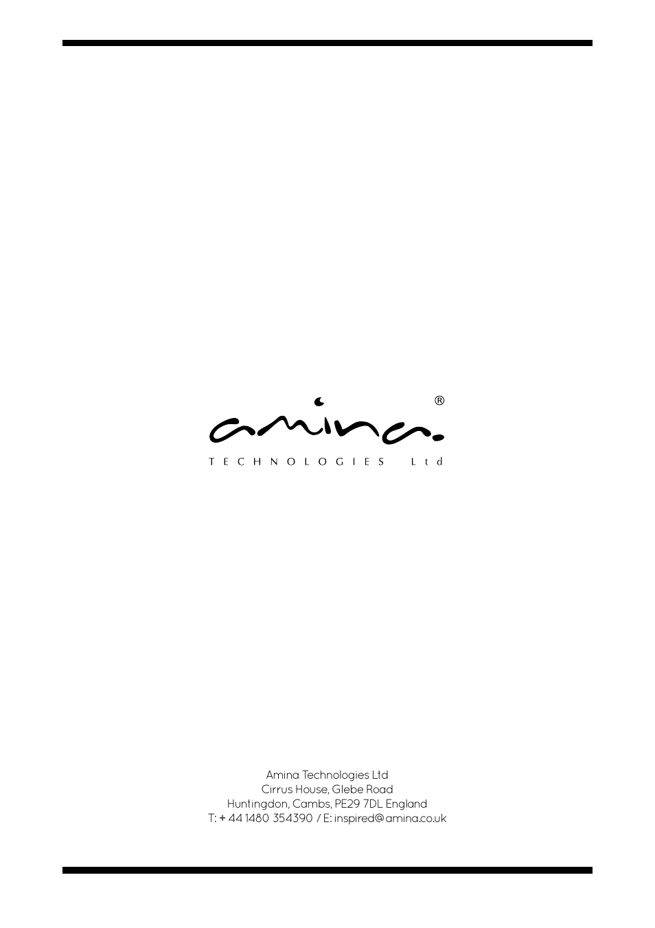 Amina BackboxCV345 V1.2 User Manual | Page 16 / 16