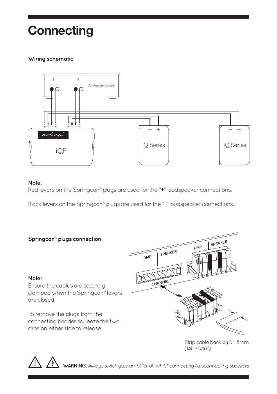 04 apu connecting, Connecting | Amina iQP 1 User Manual | Page 4 / 8