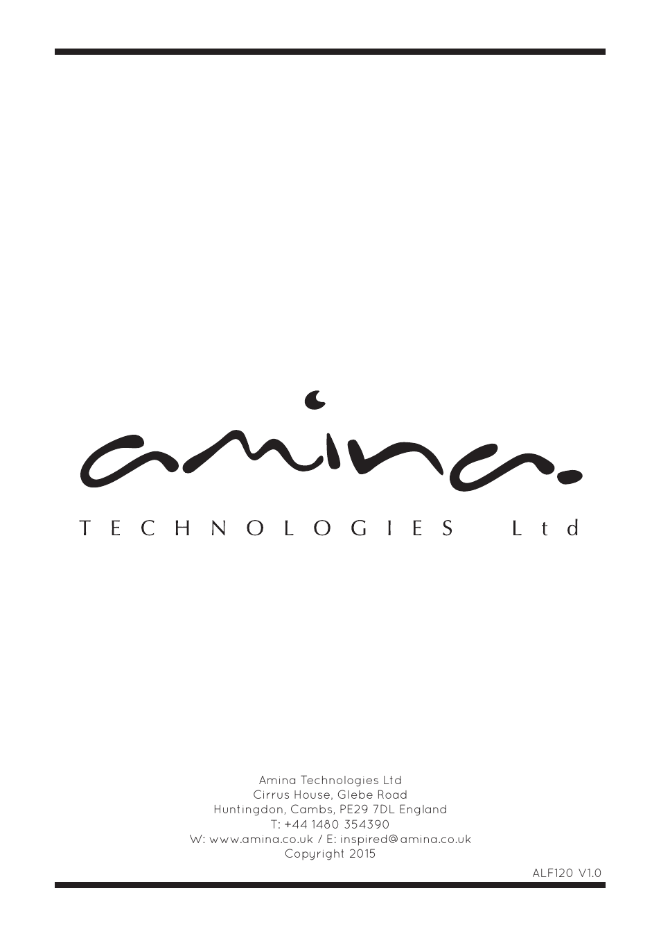 Amina ALF120 User Manual | Page 15 / 15