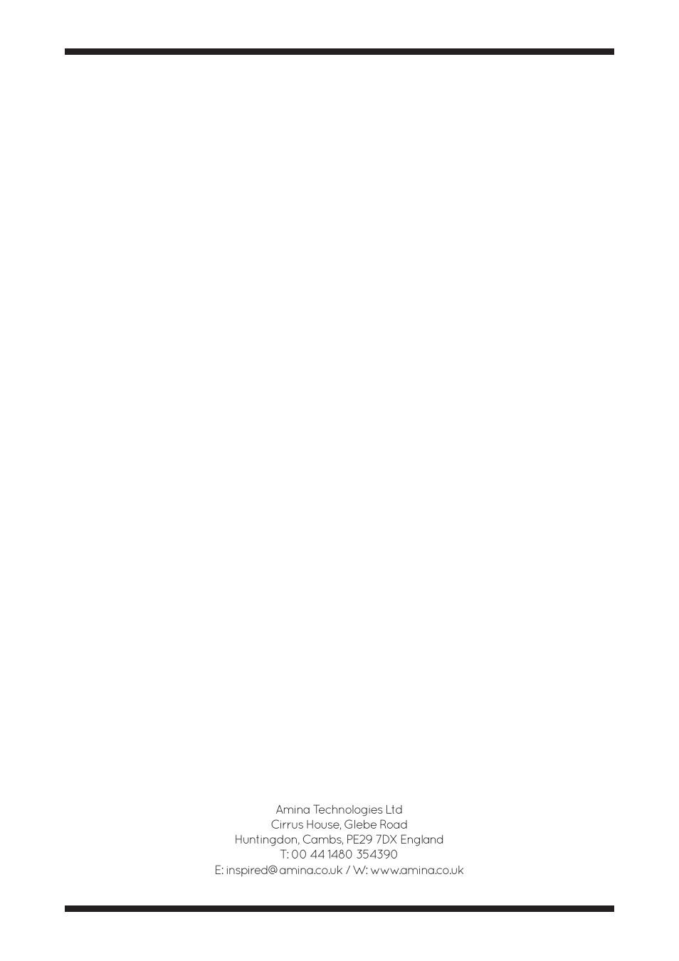 Amina ALF40 User Manual | Page 16 / 16