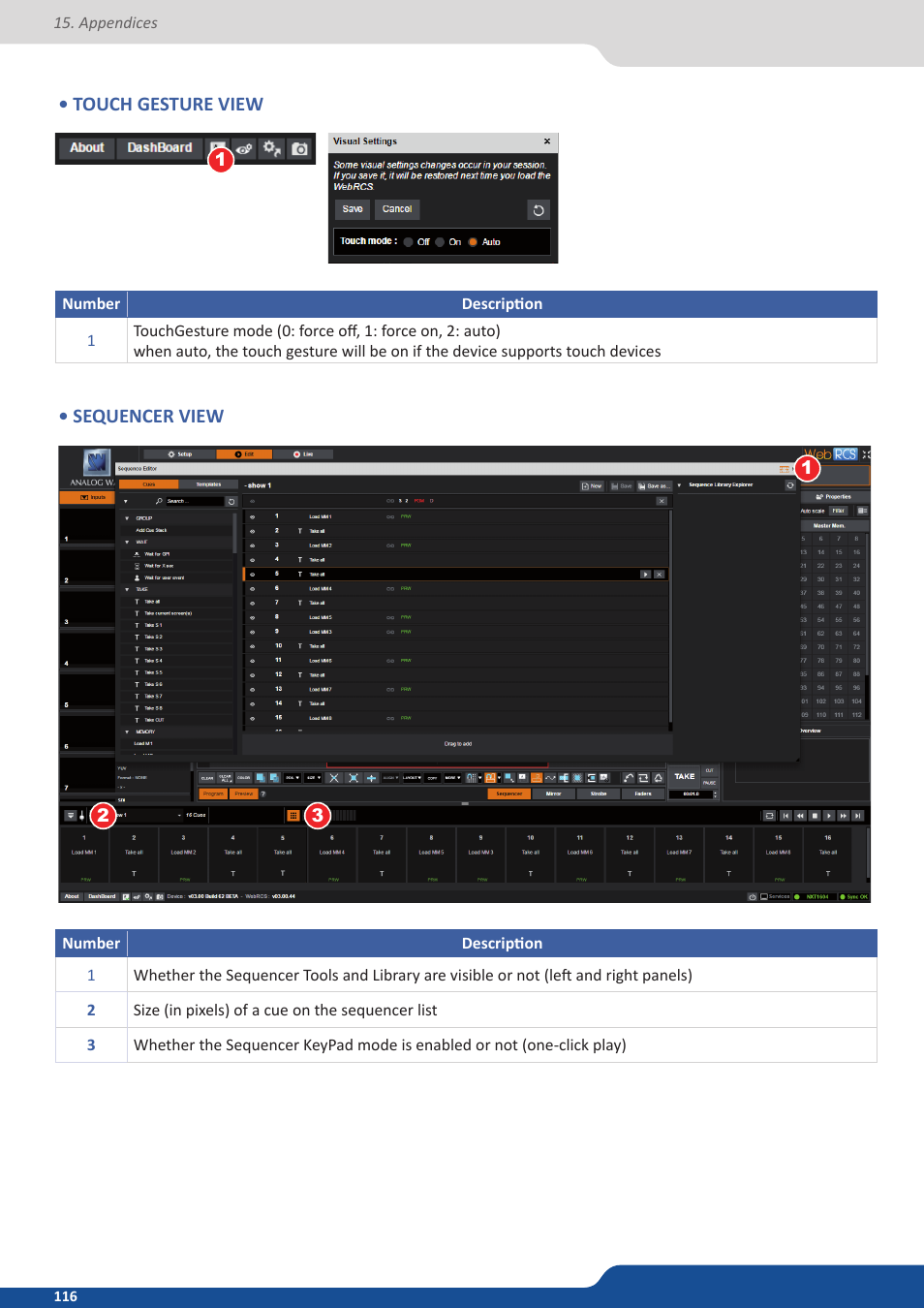 Analog Way ASCENDER 16 (LIVECORE) - Ref. ASC1602 User Manual User Manual | Page 116 / 118