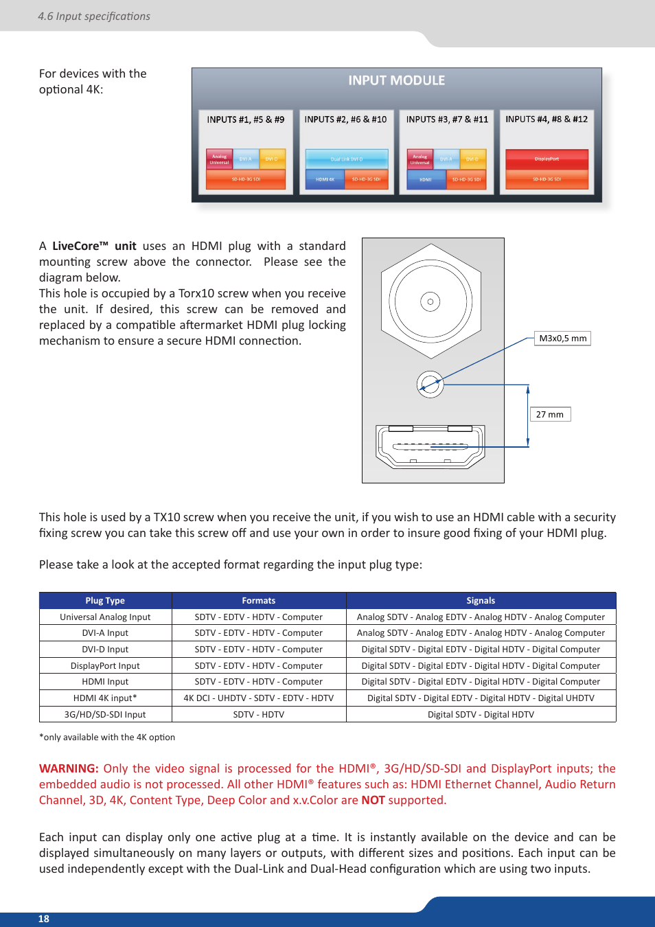 Analog Way ASCENDER 16 (LIVECORE) - Ref. ASC1602 User Manual User Manual | Page 18 / 118