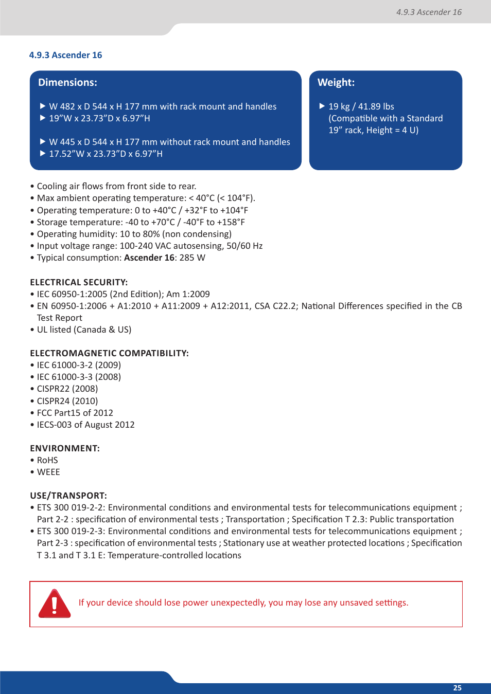 3 ascender 16 | Analog Way ASCENDER 16 (LIVECORE) - Ref. ASC1602 User Manual User Manual | Page 25 / 118