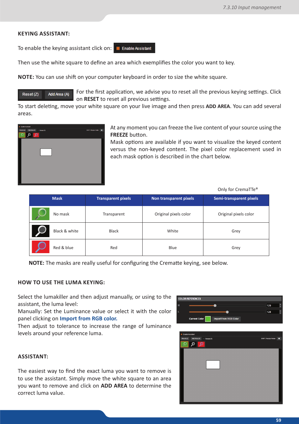 Analog Way ASCENDER 16 (LIVECORE) - Ref. ASC1602 User Manual User Manual | Page 59 / 118