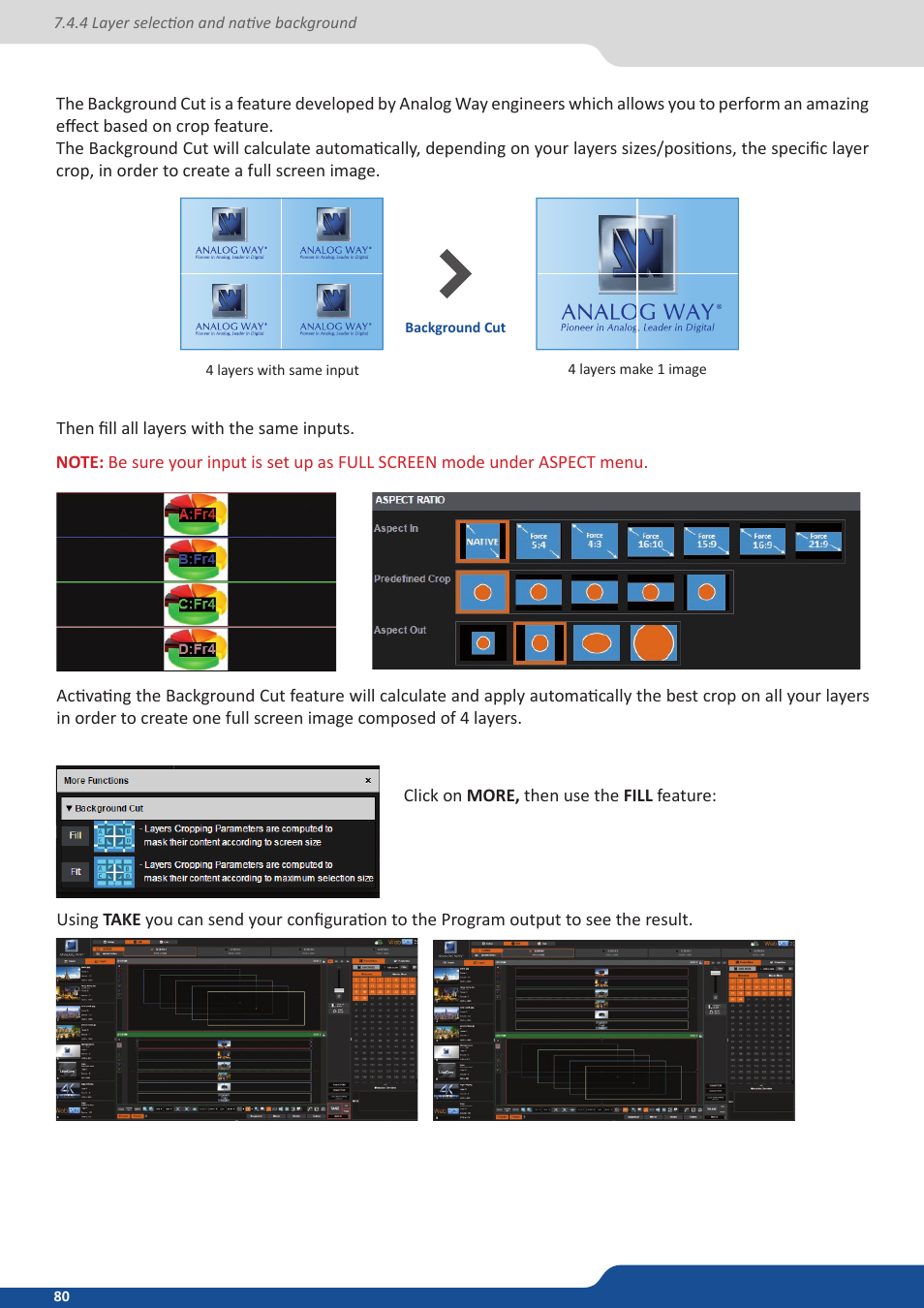 Analog Way ASCENDER 16 (LIVECORE) - Ref. ASC1602 User Manual User Manual | Page 80 / 118
