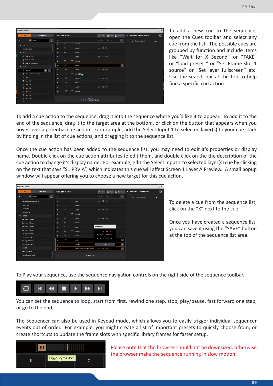 Analog Way ASCENDER 16 (LIVECORE) - Ref. ASC1602 User Manual User Manual | Page 89 / 118