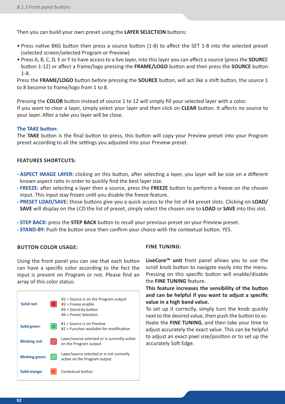 Analog Way ASCENDER 16 (LIVECORE) - Ref. ASC1602 User Manual User Manual | Page 92 / 118