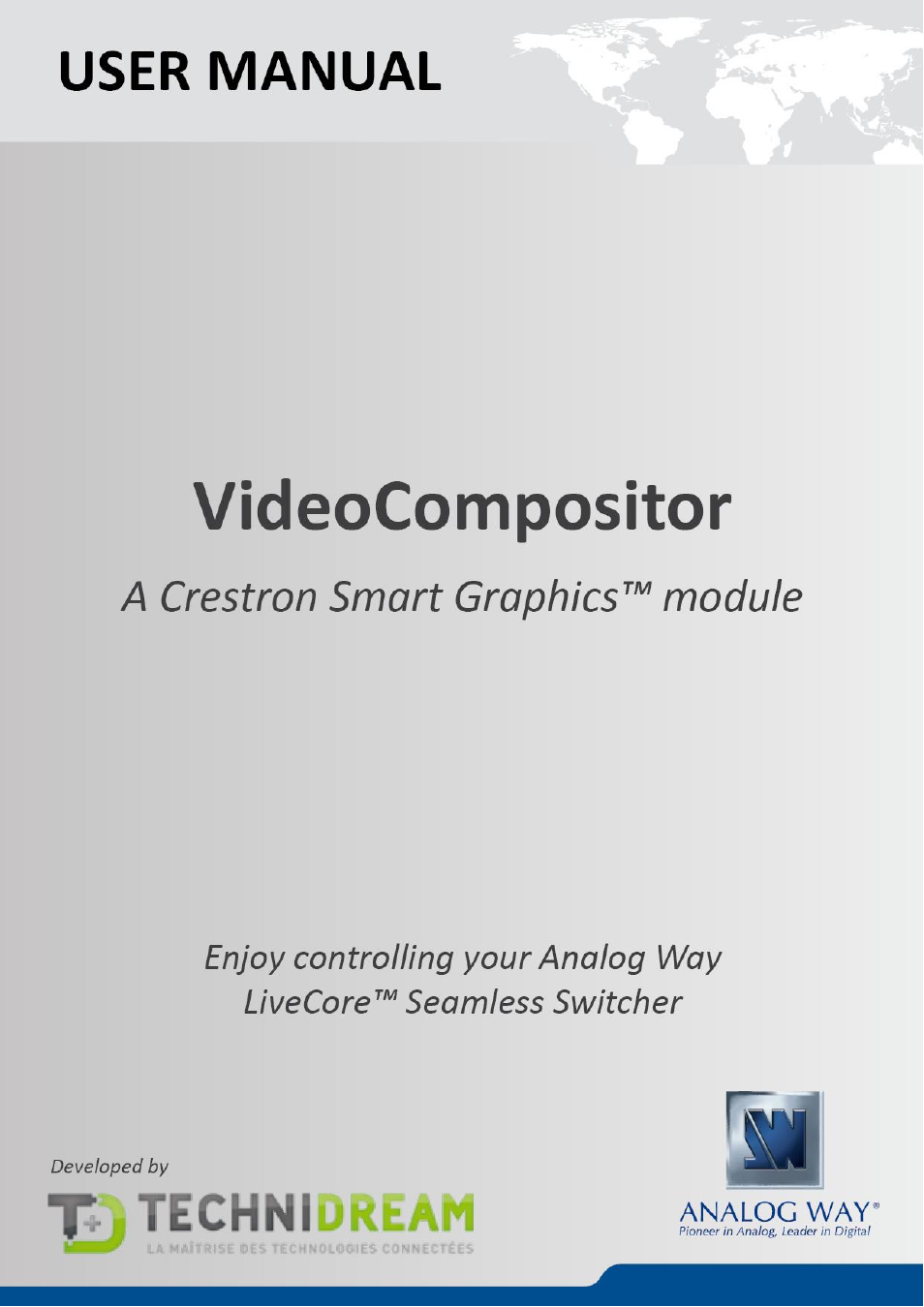 Analog Way AW VIDEOCOMPOSITOR - LIVECORE PLATFORM - Ref. AWVDC Smart Graphics module User Manual | 10 pages