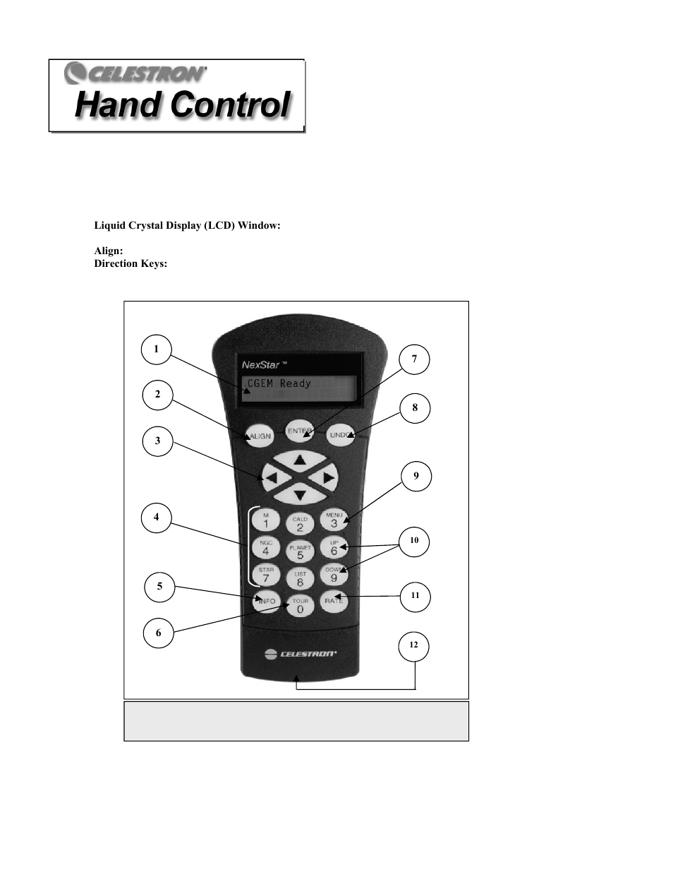 Celestron CGEM 1100 User Manual | Page 16 / 71