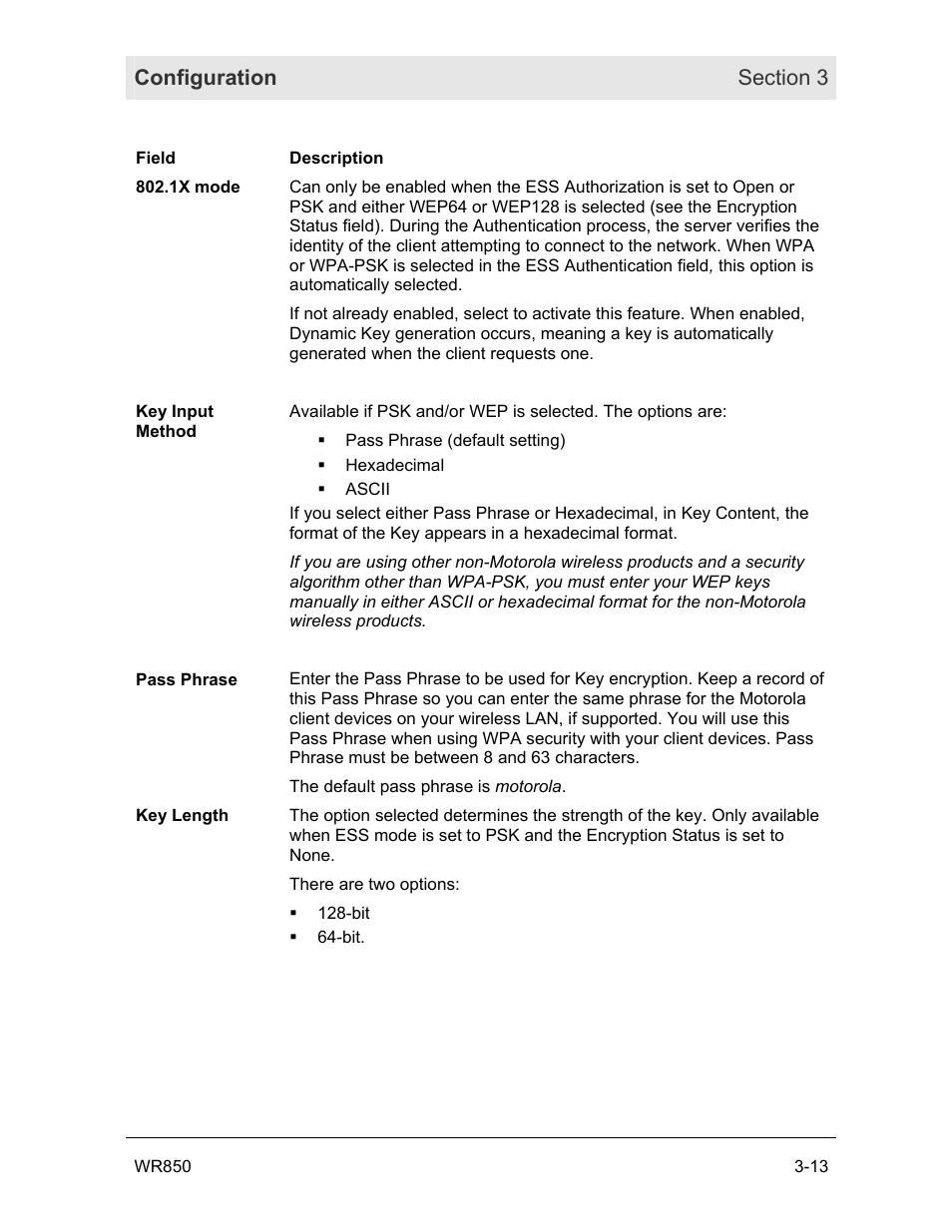 Motorola WR850GP User Manual | Page 50 / 95
