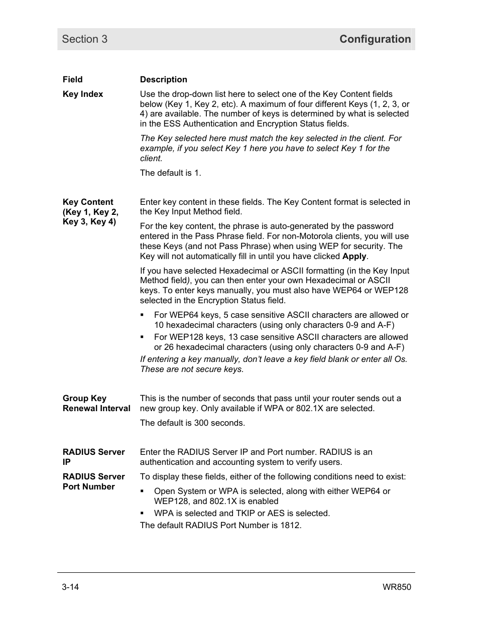 Motorola WR850GP User Manual | Page 51 / 95