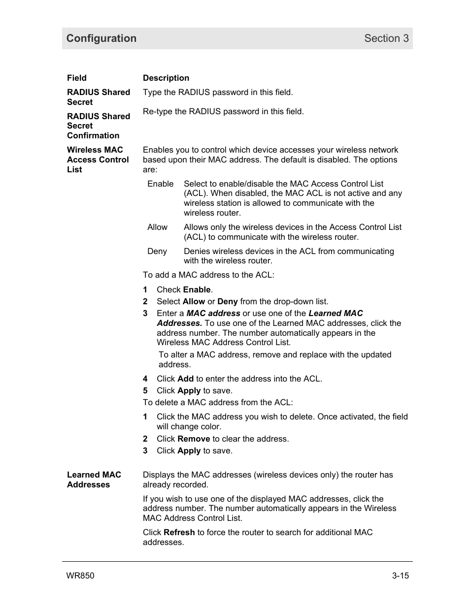 Motorola WR850GP User Manual | Page 52 / 95