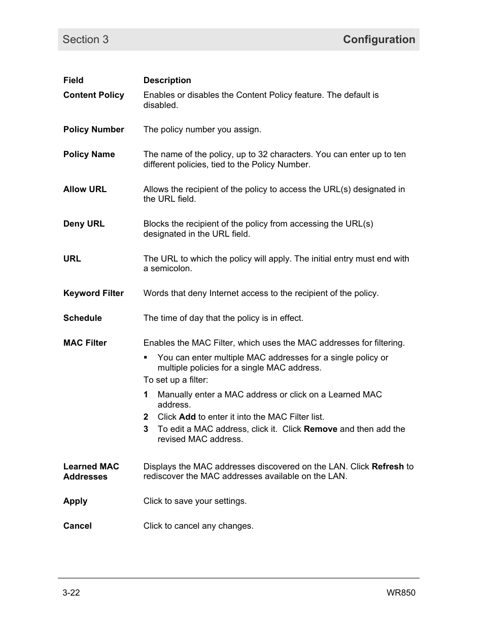 Motorola WR850GP User Manual | Page 59 / 95
