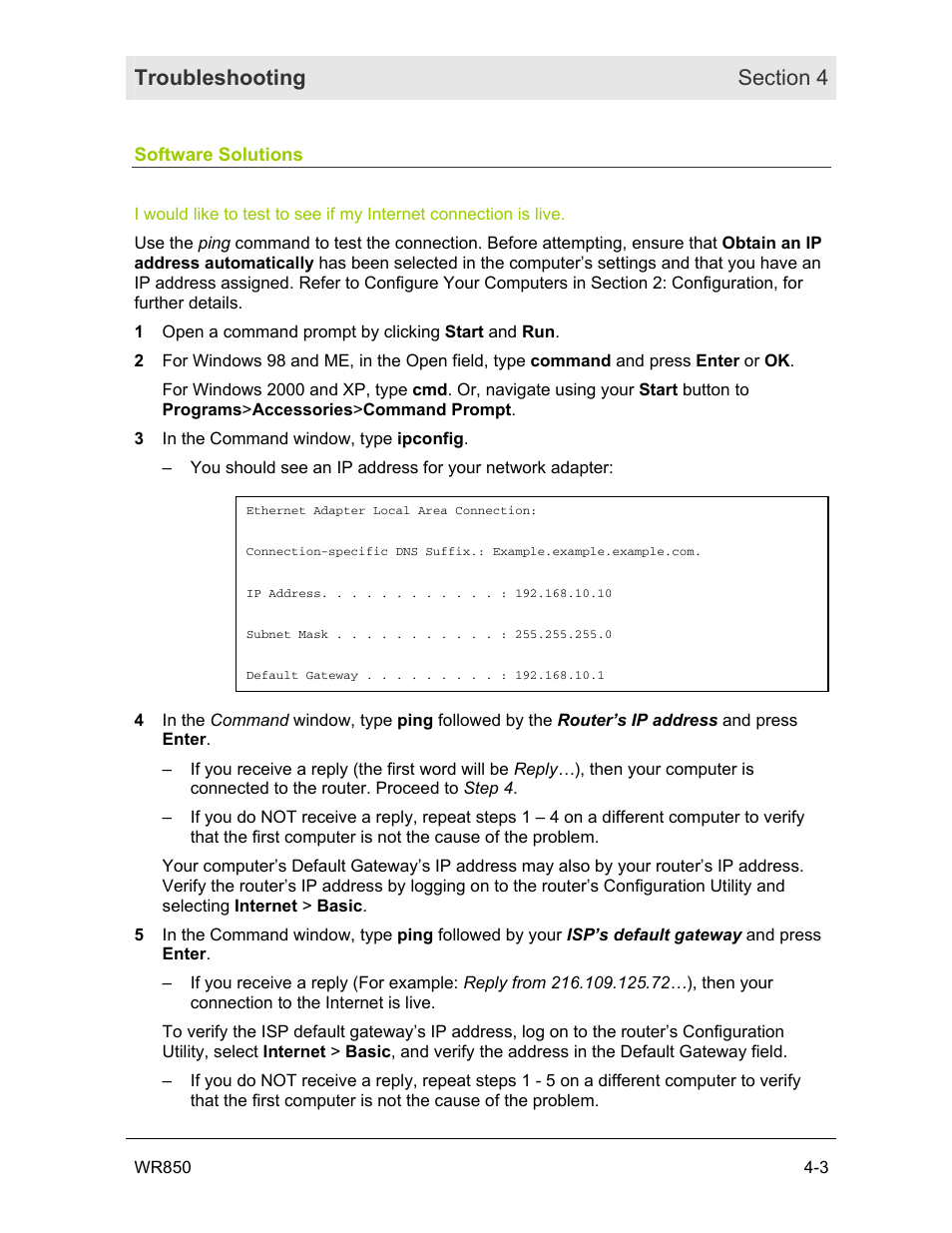 Software solutions | Motorola WR850GP User Manual | Page 80 / 95