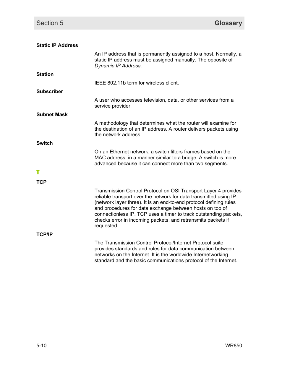 Motorola WR850GP User Manual | Page 92 / 95