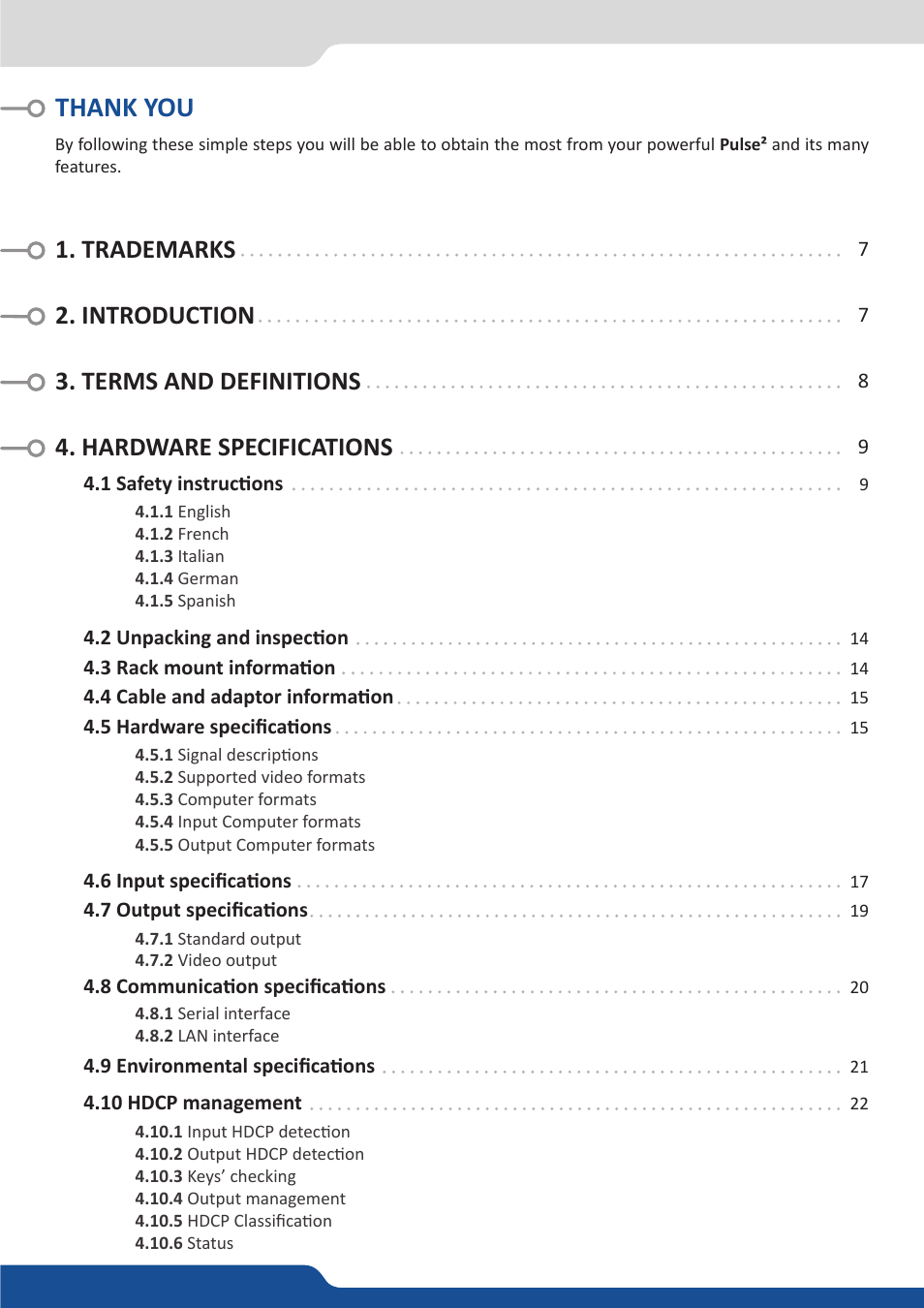 Analog Way PULSE2 (MIDRA) - Ref. PLS350 User Manual User Manual | Page 3 / 100