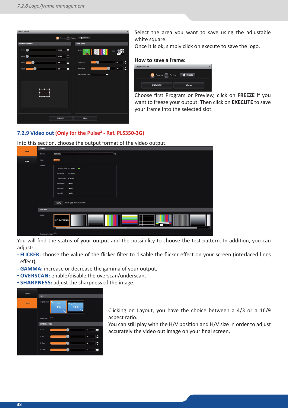 9 video out | Analog Way PULSE2 (MIDRA) - Ref. PLS350 User Manual User Manual | Page 38 / 100