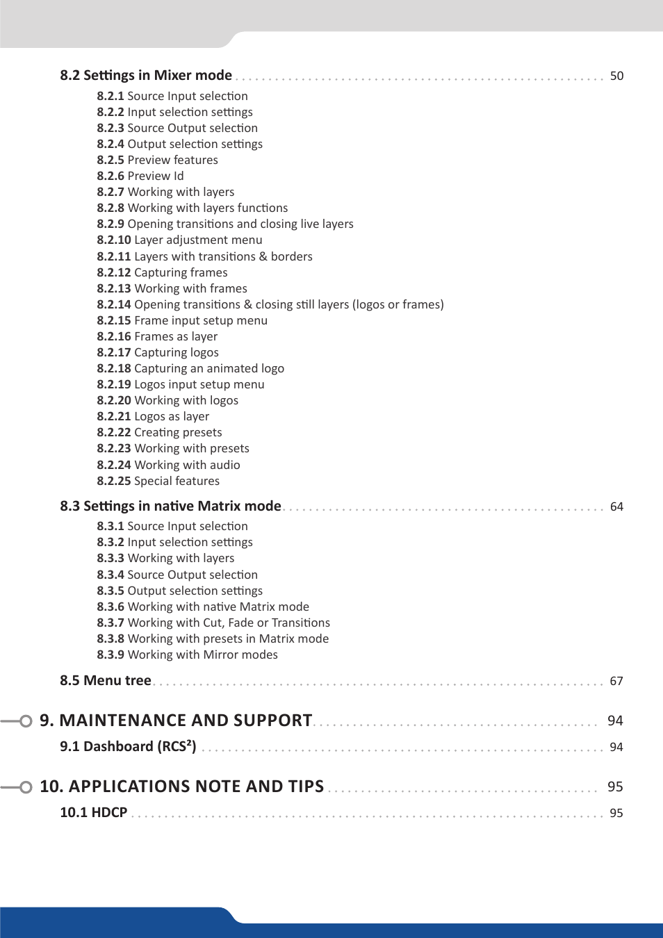 Analog Way PULSE2 (MIDRA) - Ref. PLS350 User Manual User Manual | Page 5 / 100