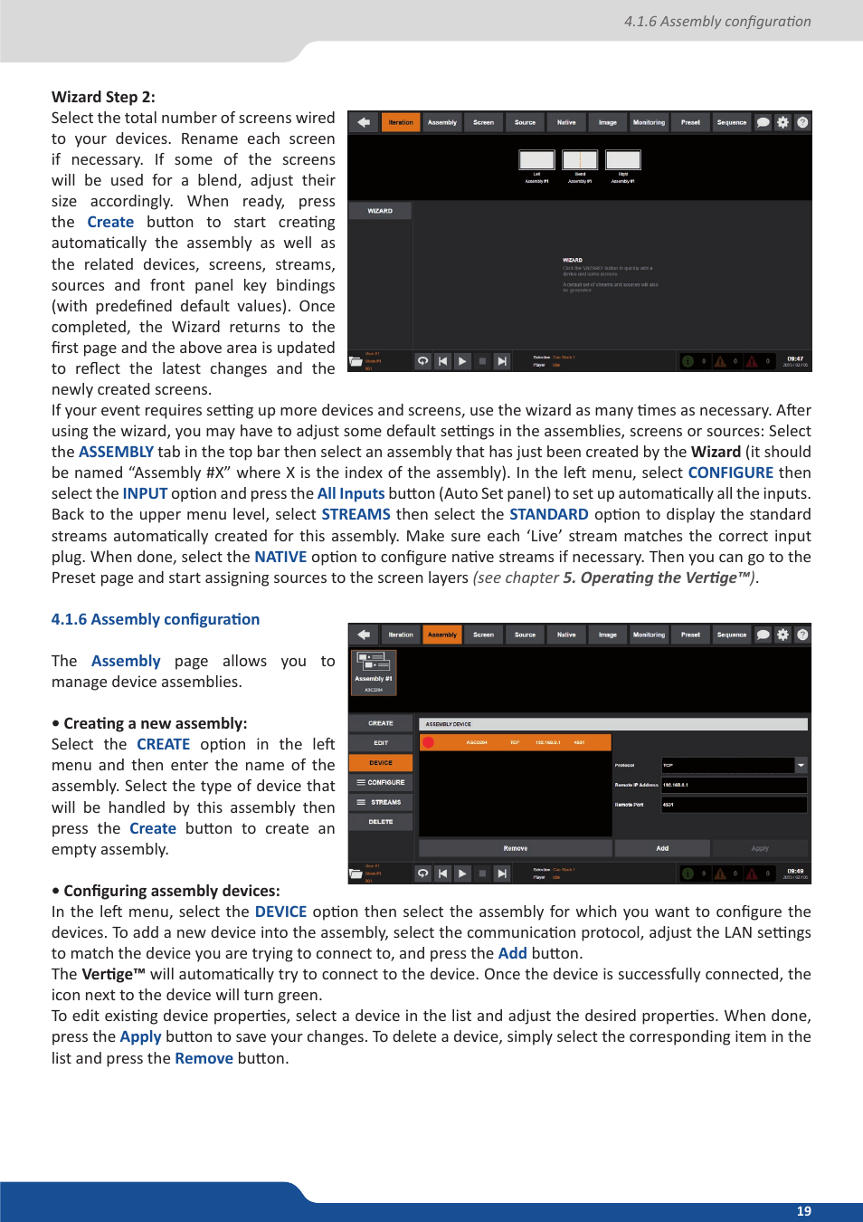 6 assembly configuration | Analog Way VERTIGE - Ref. VRC300 User Manual User Manual | Page 19 / 44