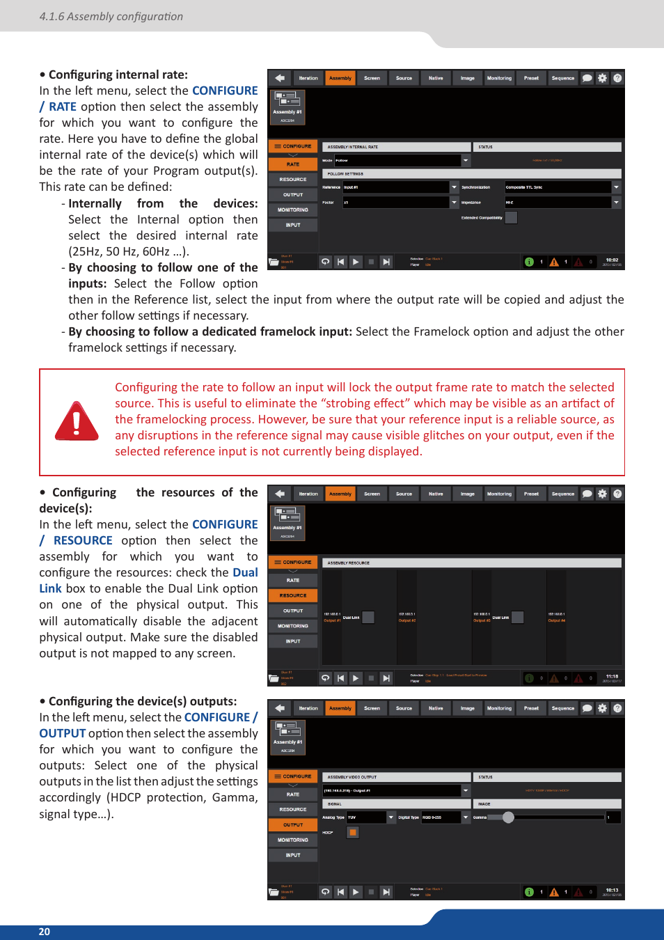 Analog Way VERTIGE - Ref. VRC300 User Manual User Manual | Page 20 / 44