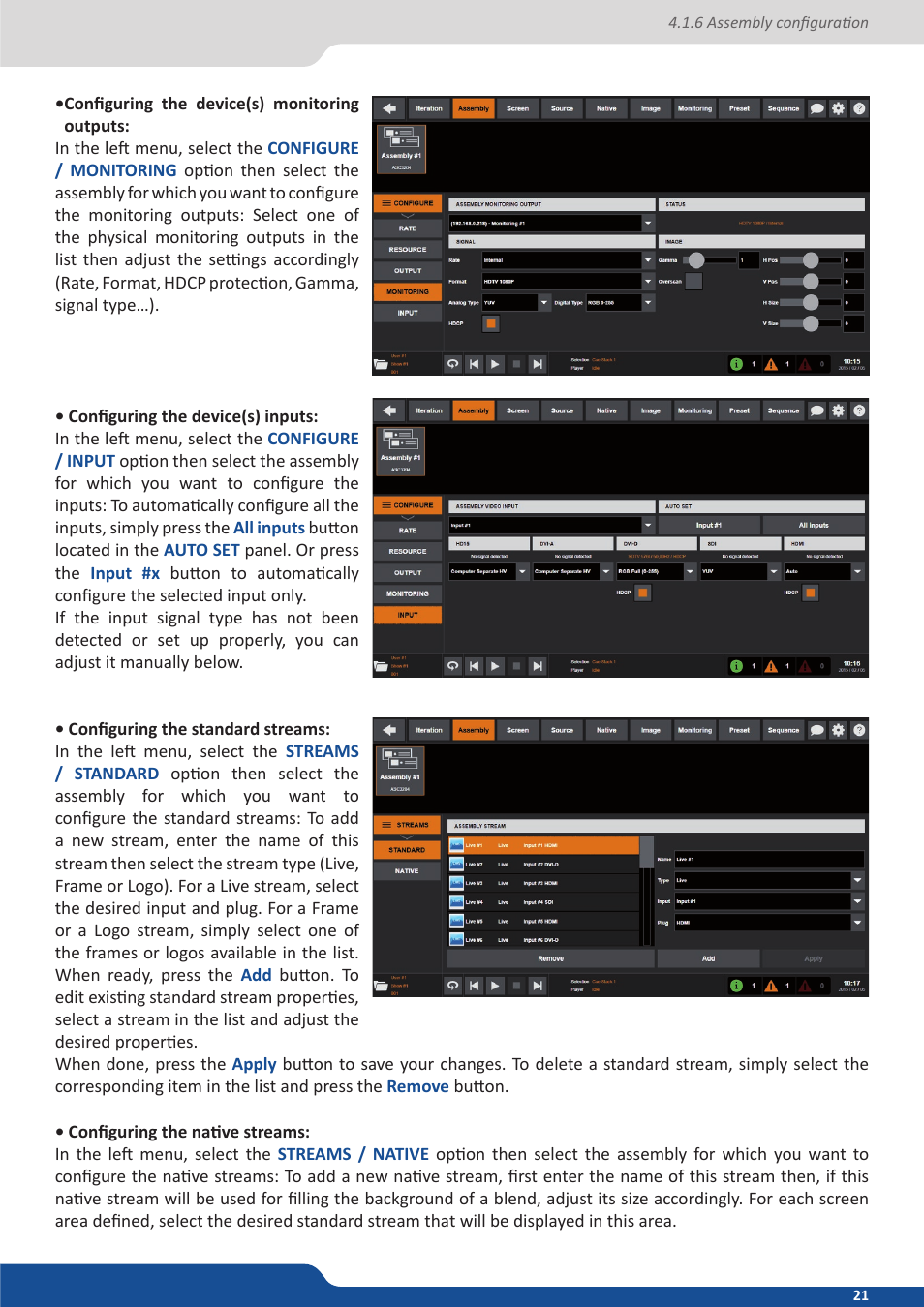 Analog Way VERTIGE - Ref. VRC300 User Manual User Manual | Page 21 / 44