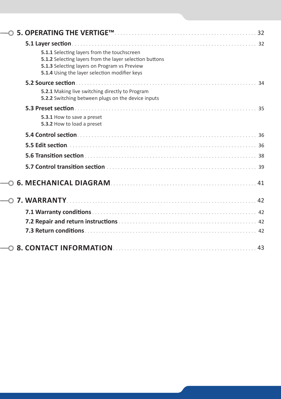 Operating the vertige | Analog Way VERTIGE - Ref. VRC300 User Manual User Manual | Page 4 / 44