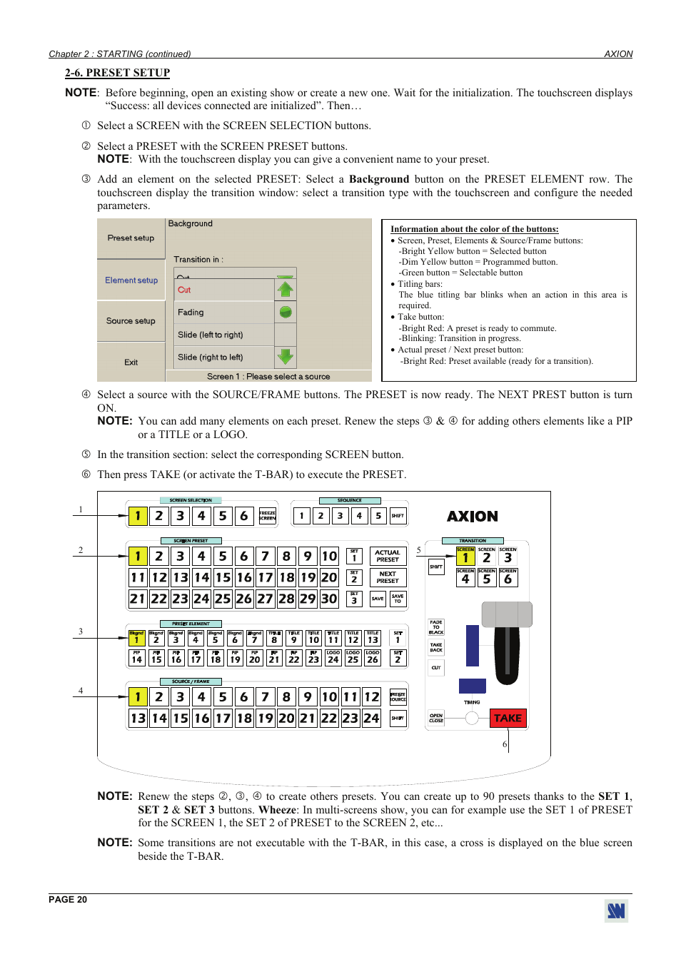 Analog Way Axion - ARC100 User Manual | Page 20 / 29