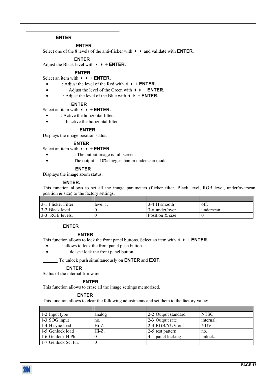 Analog Way Digi Scan 1600 - DSV1600 User Manual | Page 17 / 28