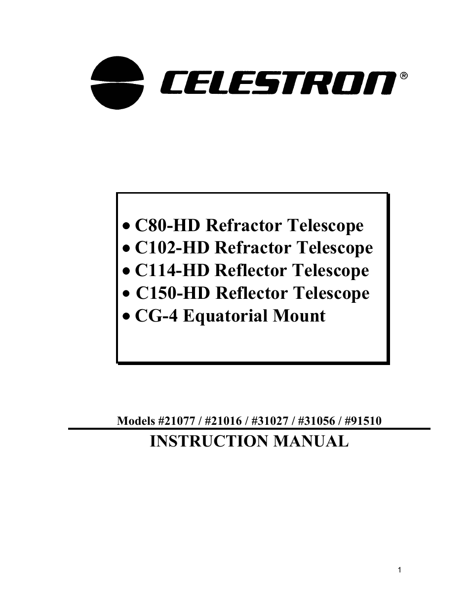 Celestron 31027 User Manual | 17 pages