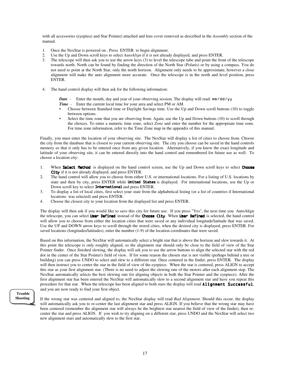 Celestron NexStar HC User Manual | Page 17 / 53