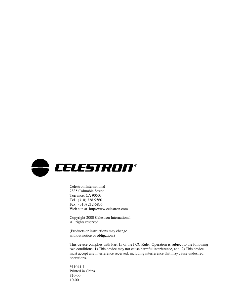 Celestron NexStar HC User Manual | Page 52 / 53