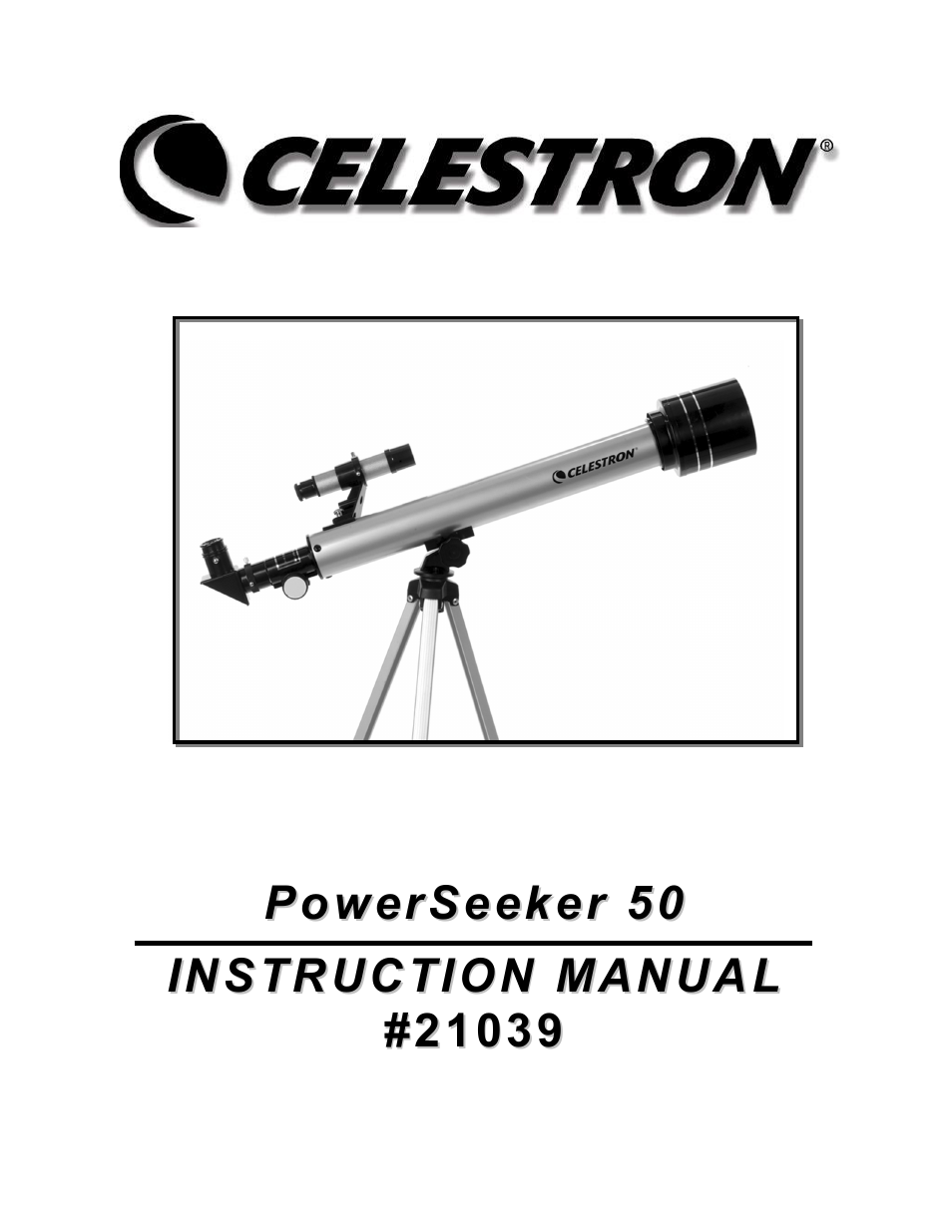 Celestron Power Seeker 50 User Manual | 8 pages