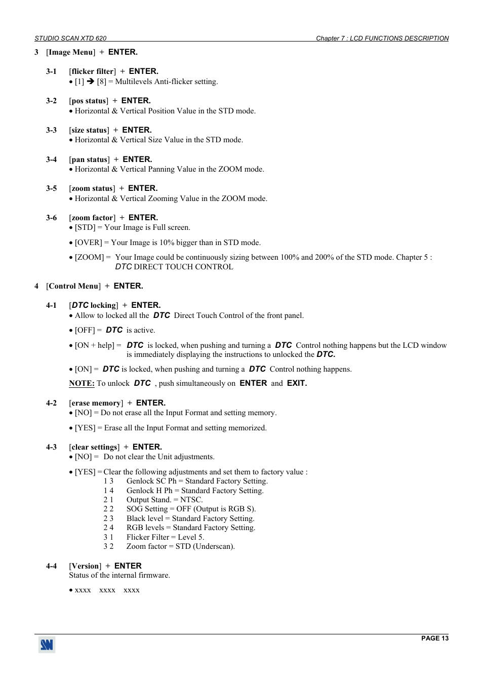 Analog Way Studio Scan XTD620 User Manual | Page 13 / 24