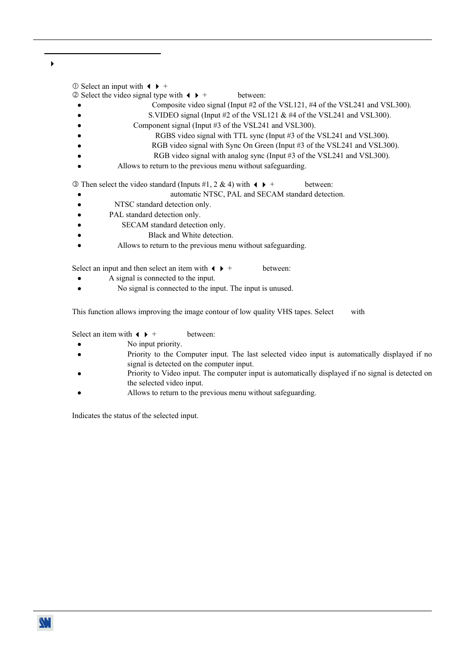 5. functions description | Analog Way V-Scale C - VSL300 User Manual | Page 23 / 38
