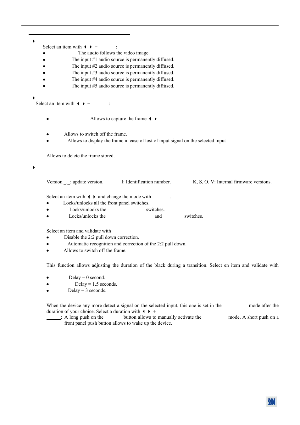 Analog Way V-Scale C - VSL300 User Manual | Page 26 / 38
