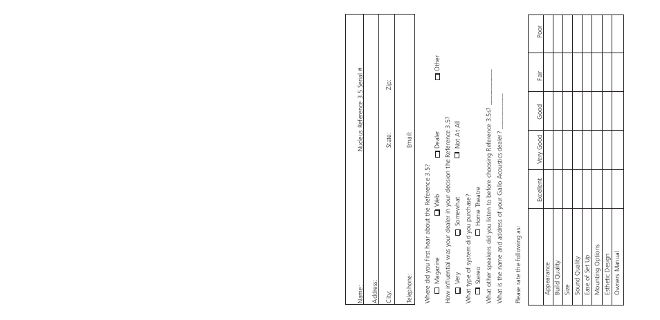 Anthony Gallo Reference 3.5 User Manual | Page 2 / 20