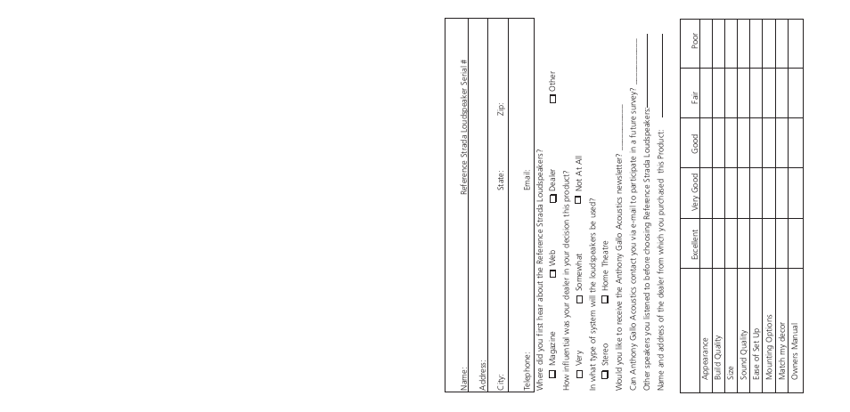 Anthony Gallo Strada User Manual | Page 2 / 18
