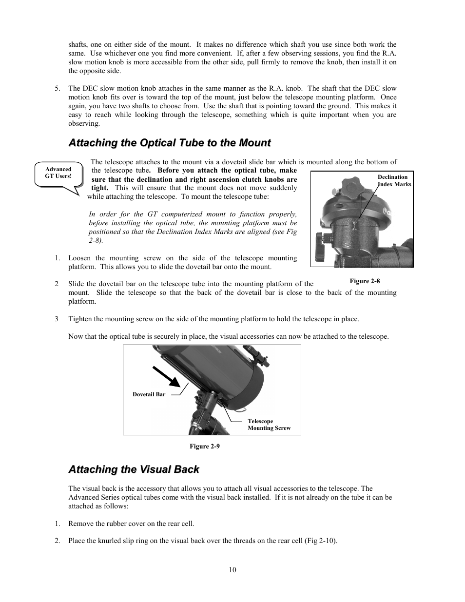 Celestron C8-S User Manual | Page 10 / 69