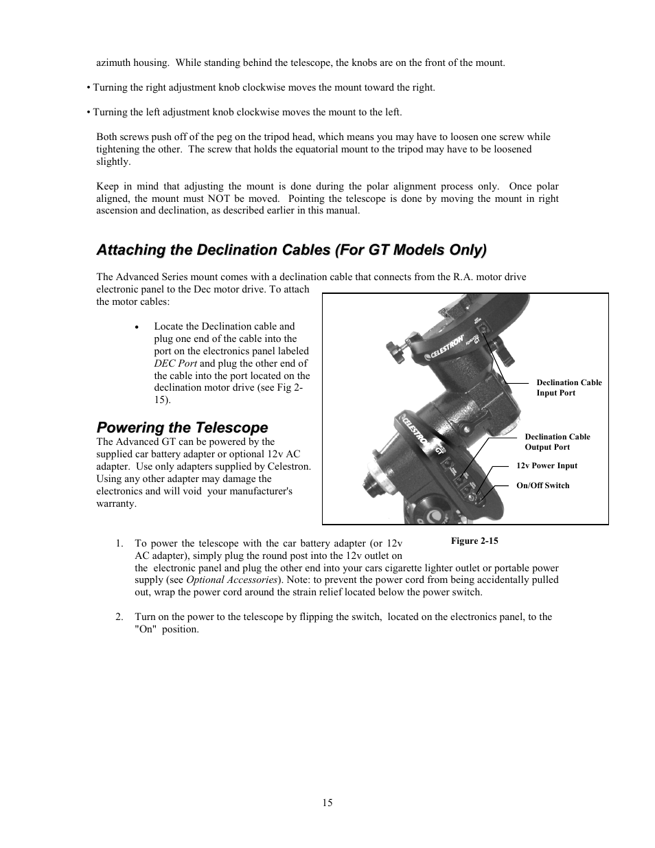 Celestron C8-S User Manual | Page 15 / 69