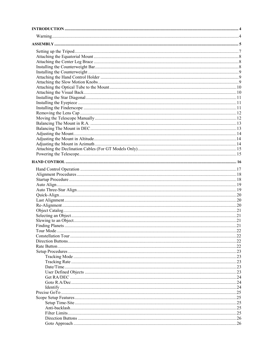 Celestron C8-S User Manual | Page 2 / 69