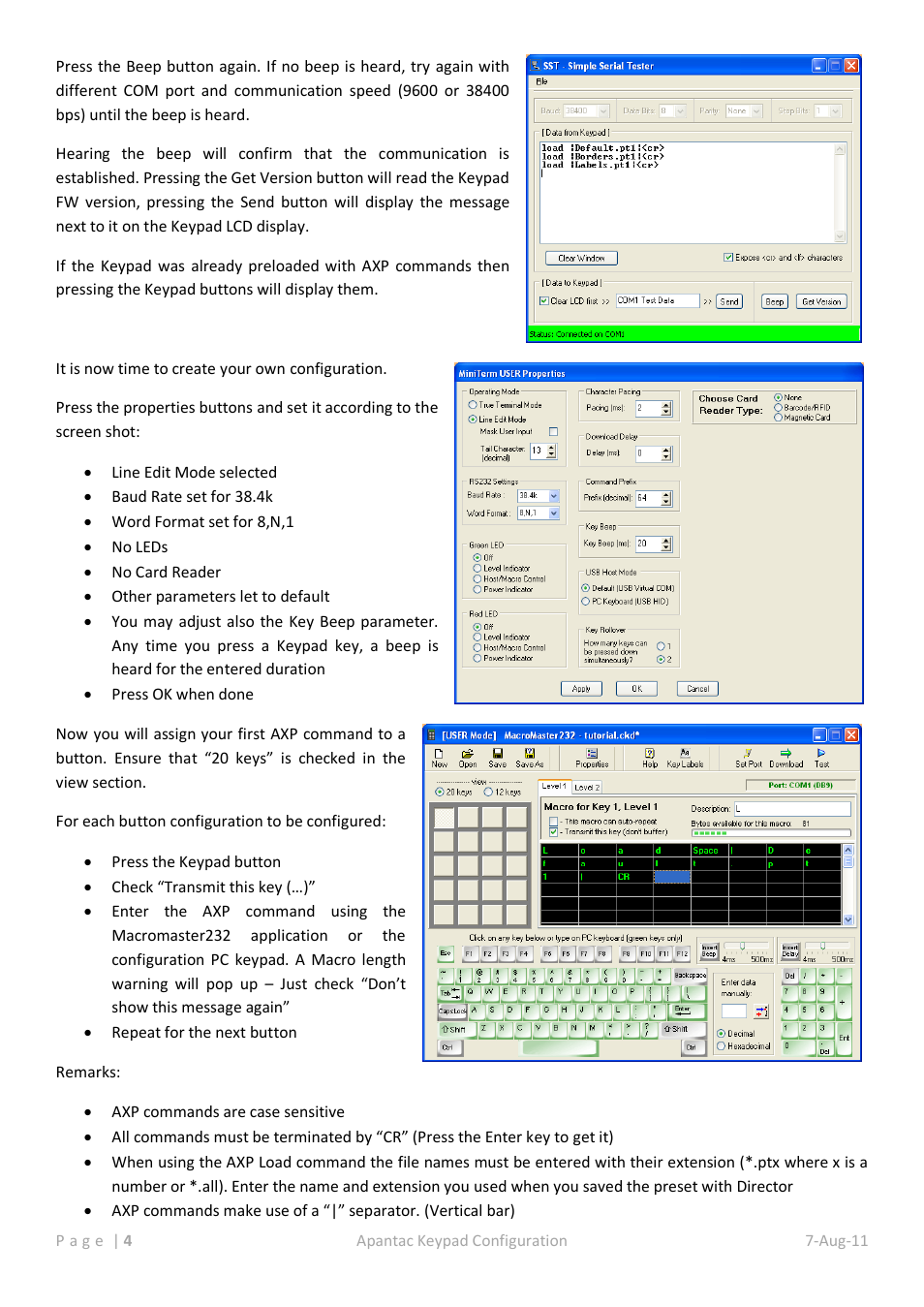 Apantac KEYPAD User Manual | Page 4 / 5