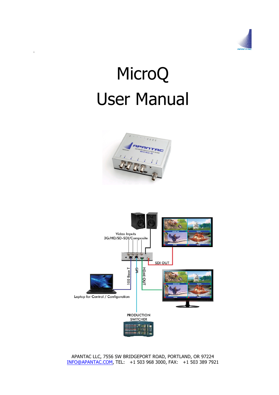 Apantac MicroQ User Manual | 39 pages