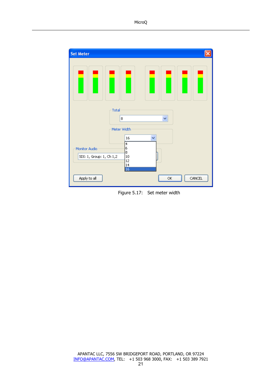 Apantac MicroQ User Manual | Page 22 / 39