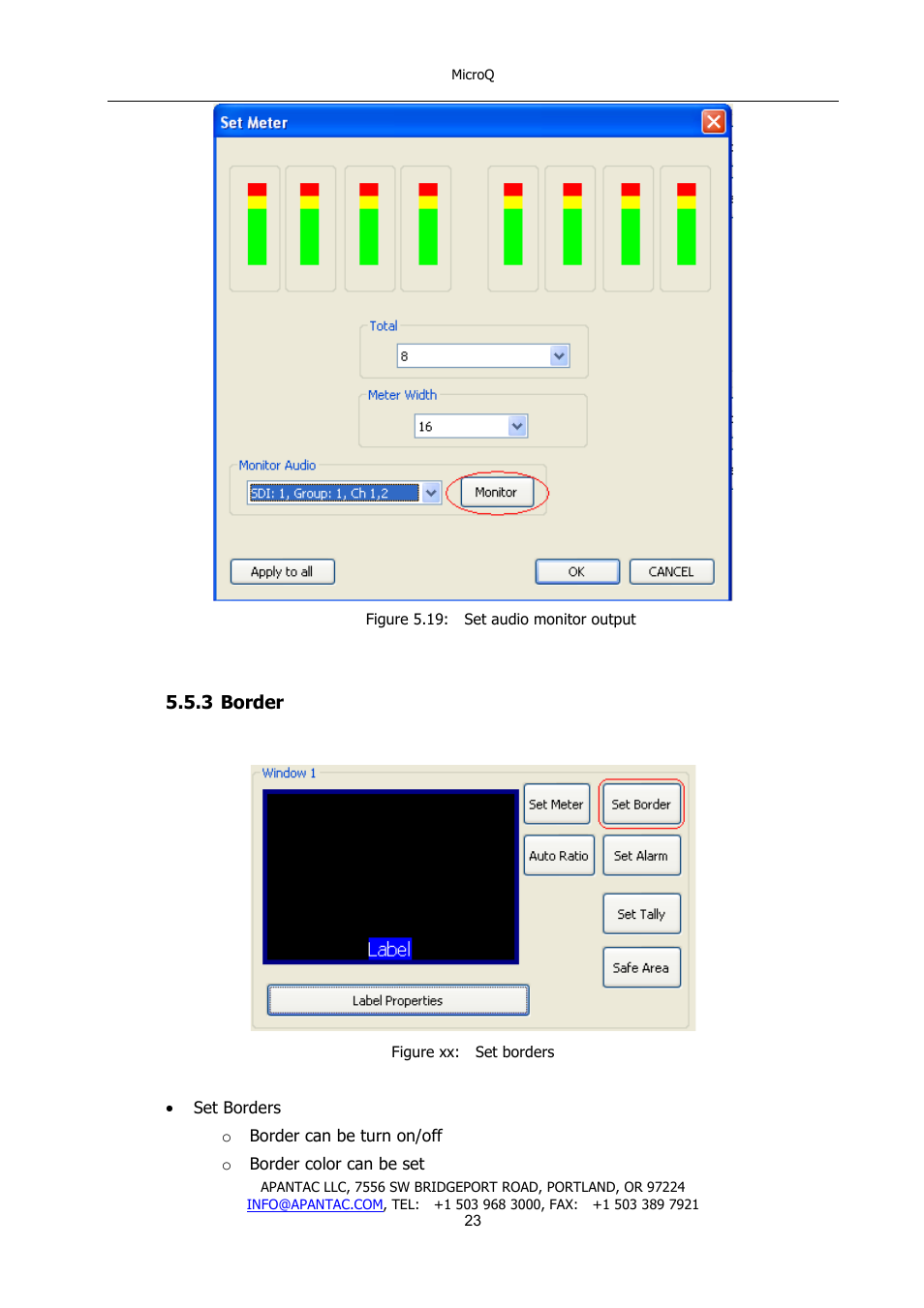 Apantac MicroQ User Manual | Page 24 / 39