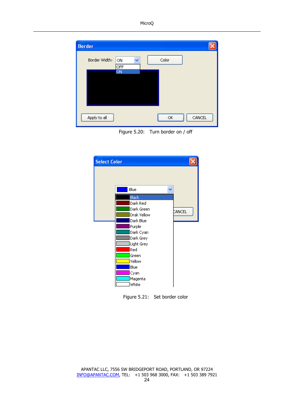 Apantac MicroQ User Manual | Page 25 / 39