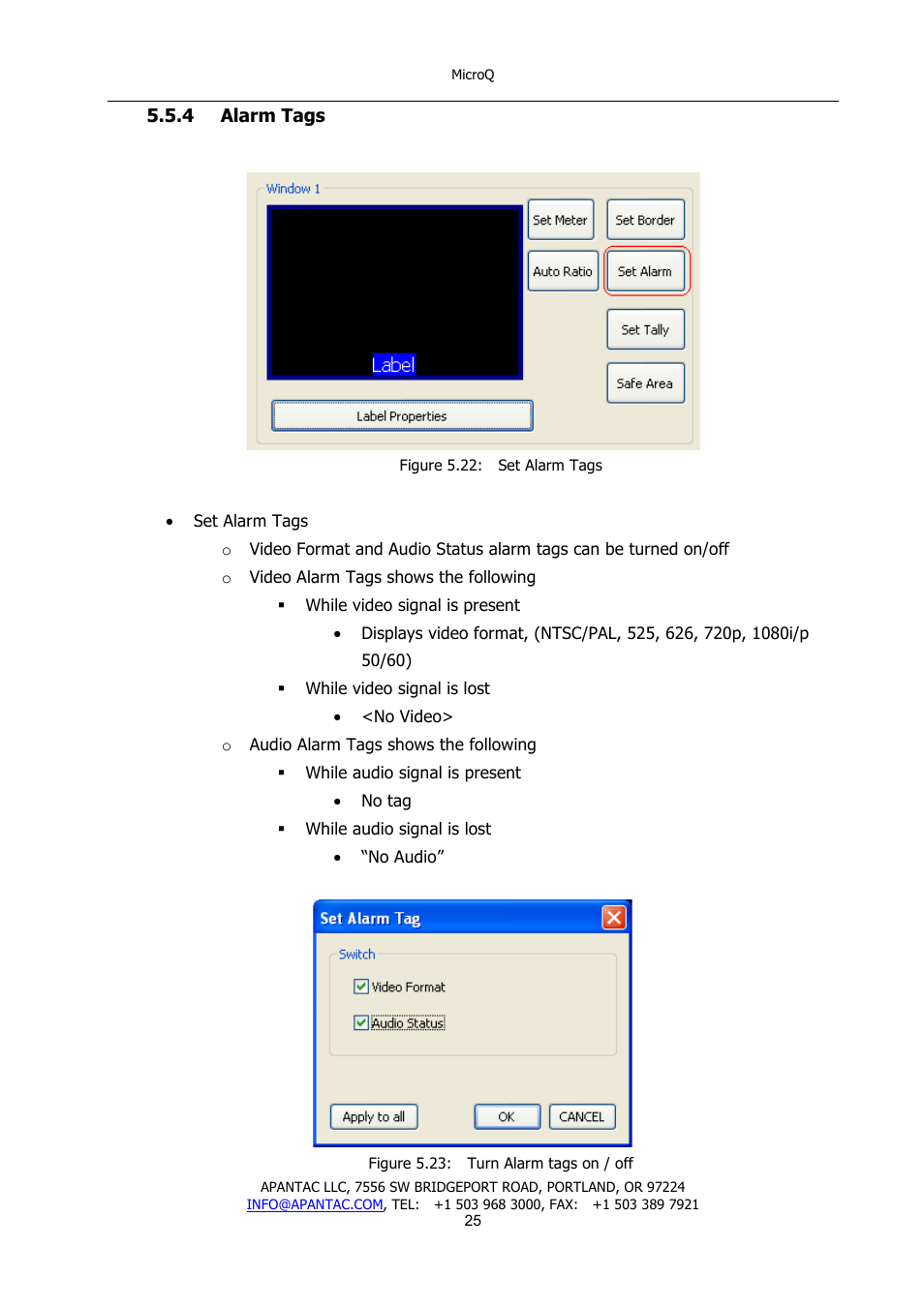 Apantac MicroQ User Manual | Page 26 / 39