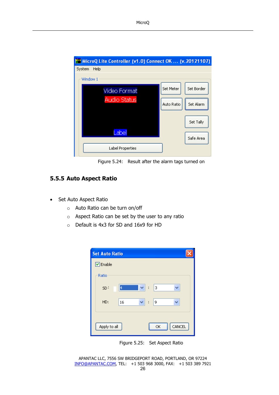 Apantac MicroQ User Manual | Page 27 / 39
