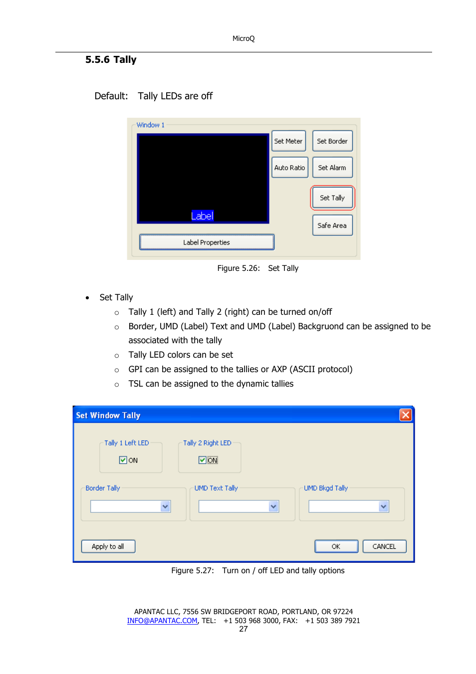 Apantac MicroQ User Manual | Page 28 / 39